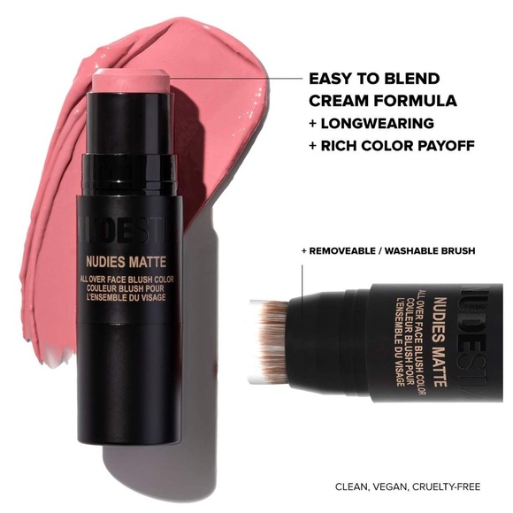 🌿 NUDESTIX Nudies Cream All-Over-Face Blush Color - Picture 6 of 8
